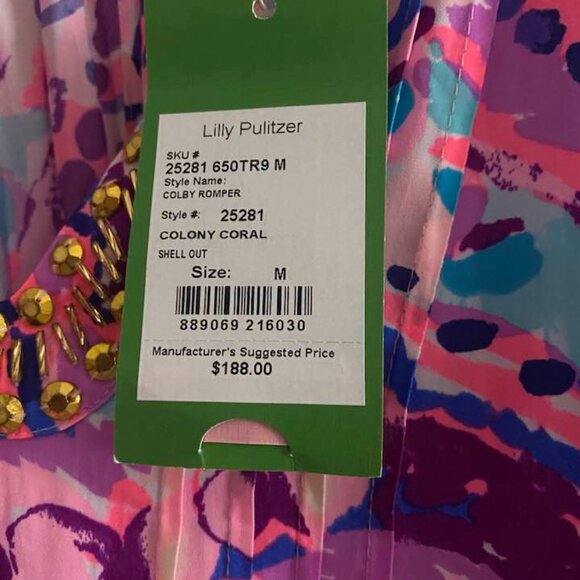 Lilly Pulitzer Colby Romper Size M - NWT - Picture 5 of 6